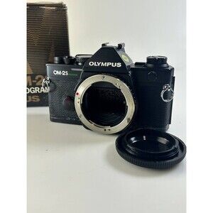 UNTESTED AS IS - Olympus OM-2S Program 35mm SLR Film Camera Body - Black